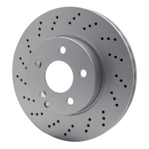 Mercedes-Benz C250 Brake Rotor (1) - Front - R1 Concepts - GEOSPEC Coated Rotor - Drilled - `08-`15
